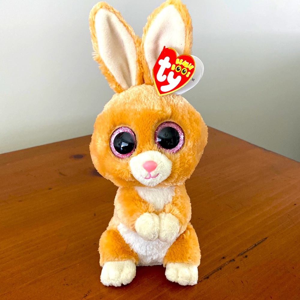 🆕🐰TY BEANIE BOO’S BUNNY-Carrots born on April 14
